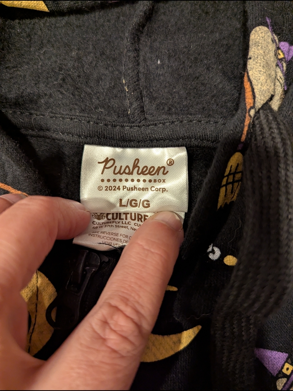 Black Pusheen Halloween Hoodie - Picture 7 of 7